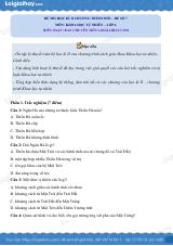 Đề thi học kì 2 KHTN 6 Cánh diều - Đề 7
